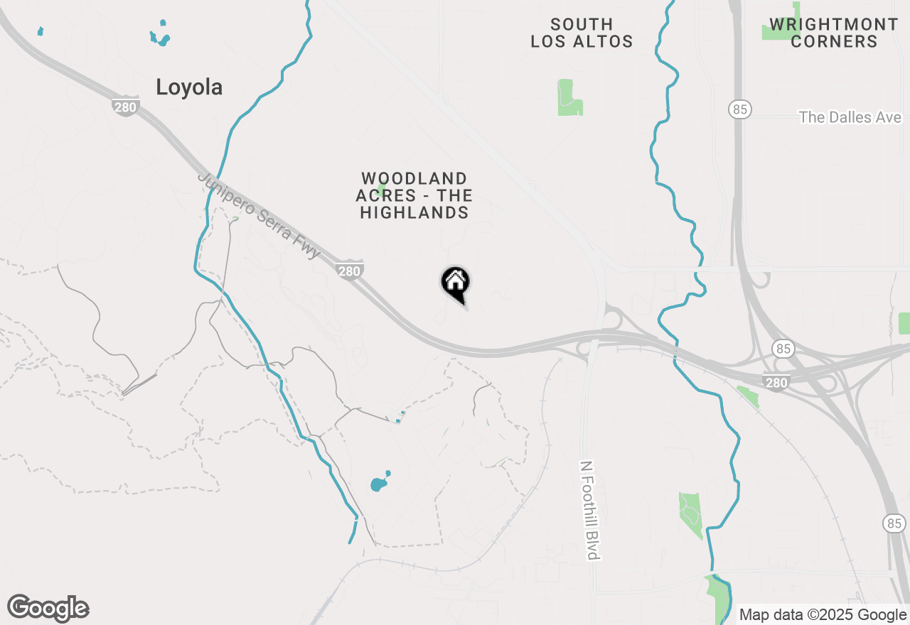 Map of 5824 Arboretum Drive, Los Altos, CA 94024