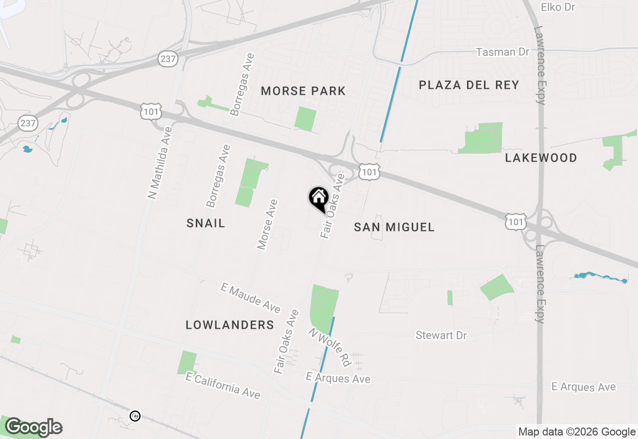 Map of 701 San Conrado Terrace #7, Sunnyvale, CA 94085