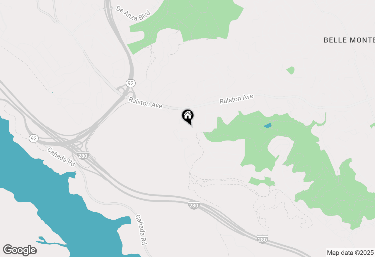 Map of 2816 Benson Way, Belmont, CA 94002