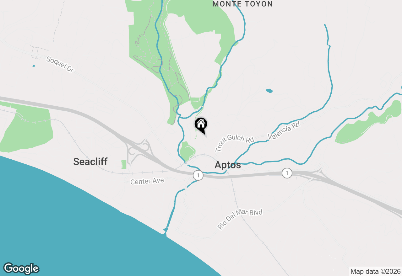Map of 160 Mattison Court, Aptos, CA 95003