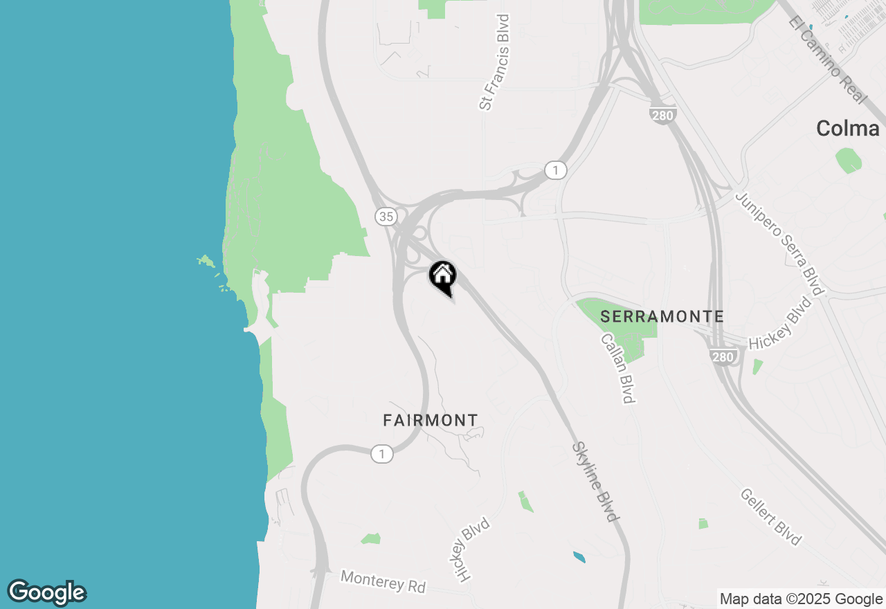 Map of 15 Eastridge Circle, Pacifica, CA 94044