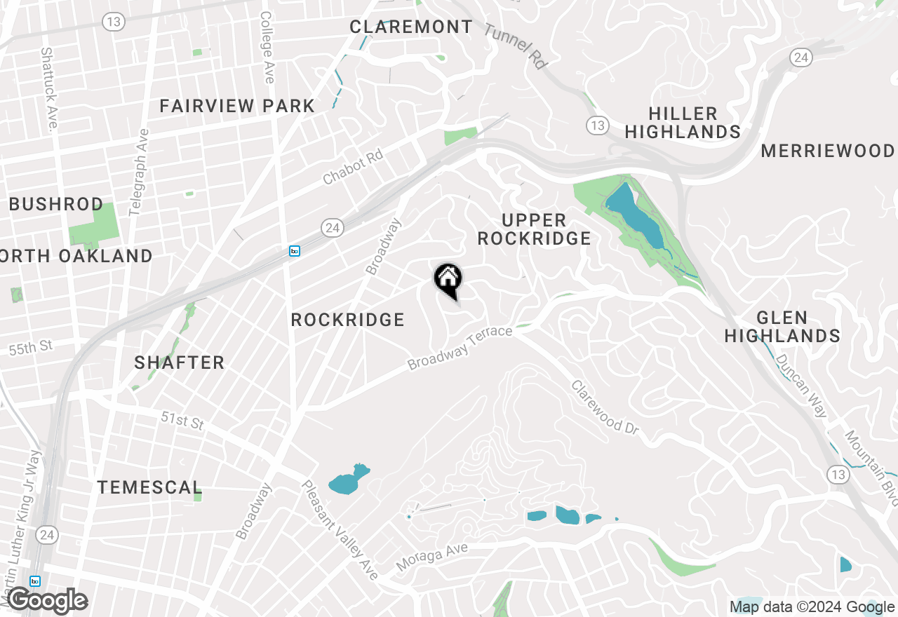 Map of 2 Lincolnshire Dr, Oakland, CA 94618