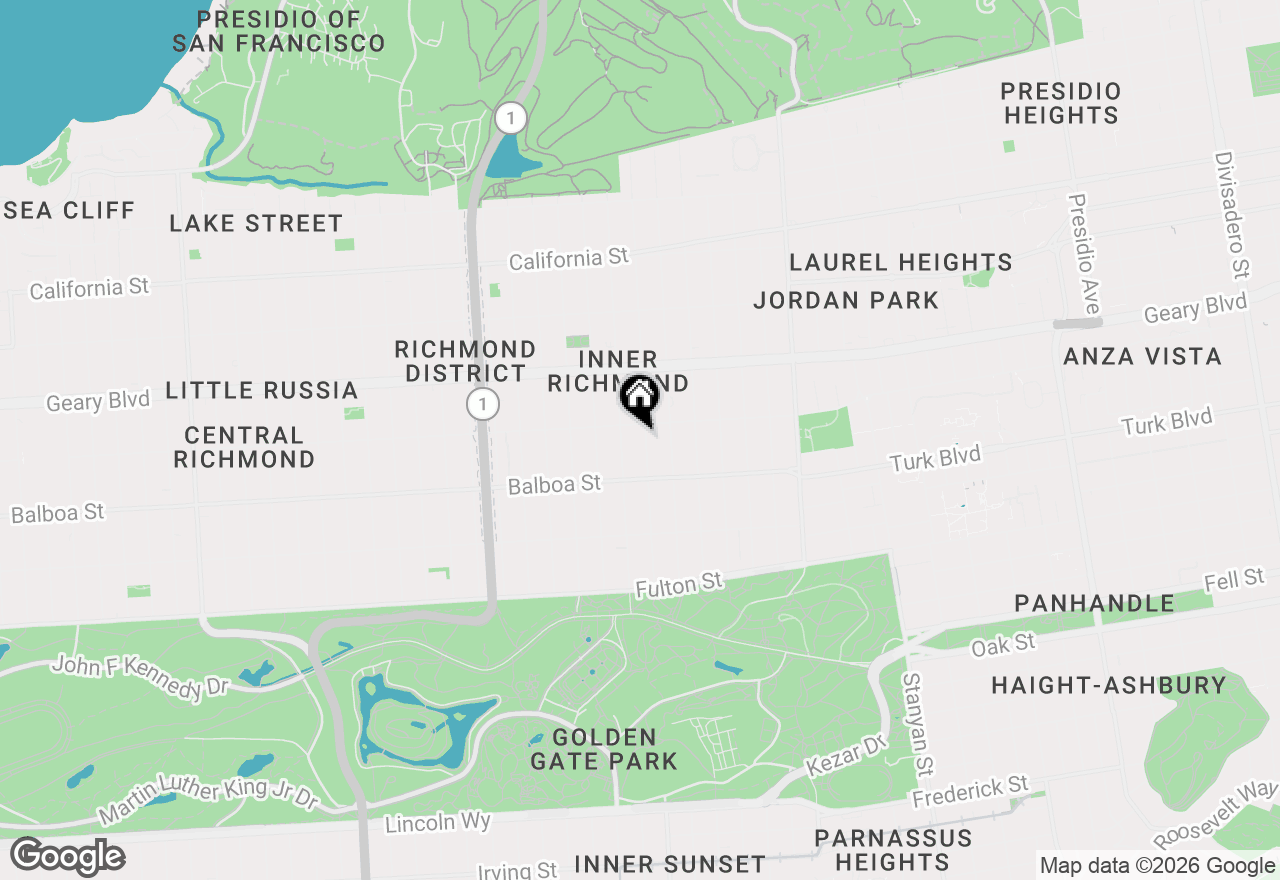 Map of 525 7th Avenue, San Francisco, CA 94118