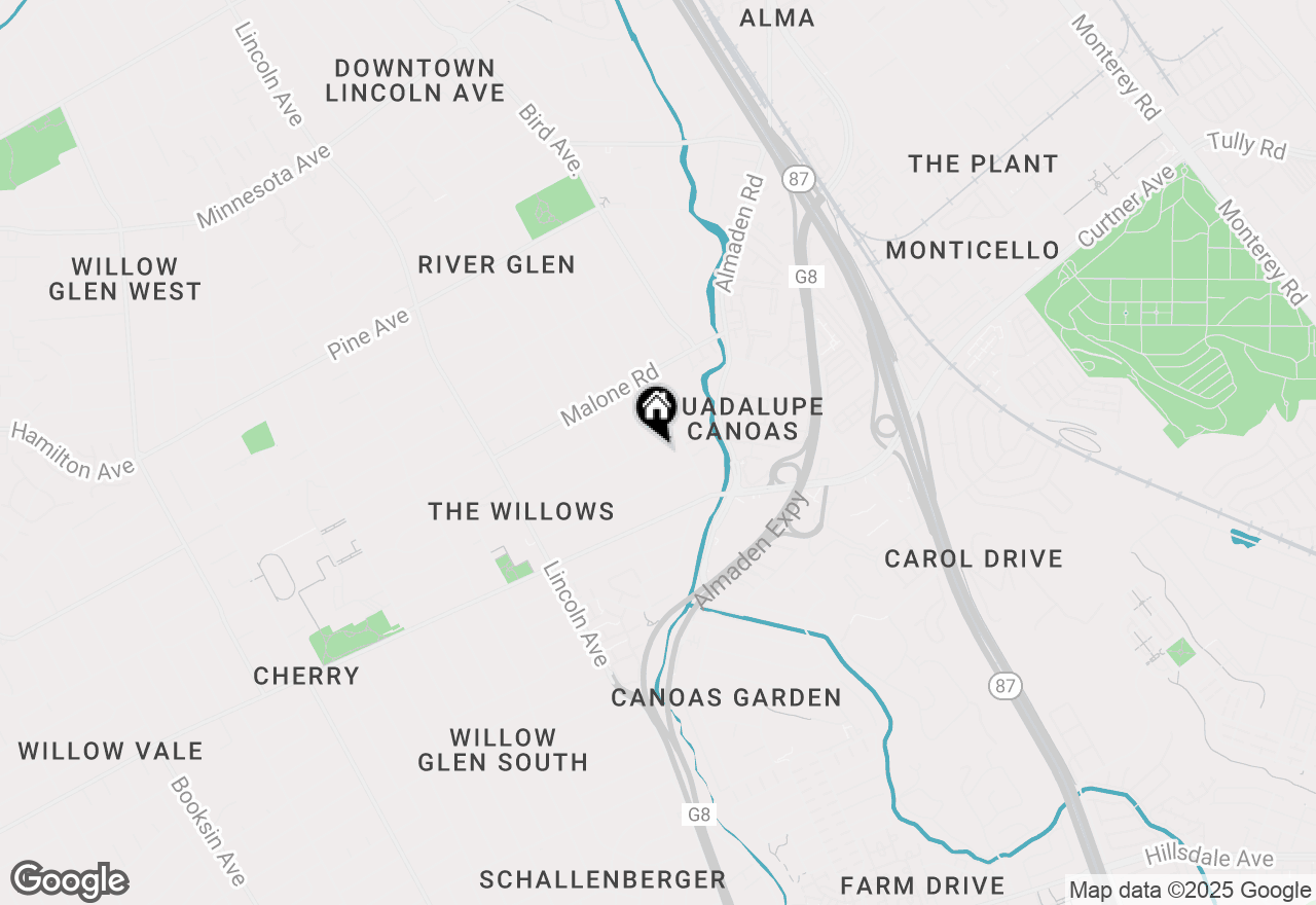 Map of 888 Lincoln Court, San Jose, CA 95125