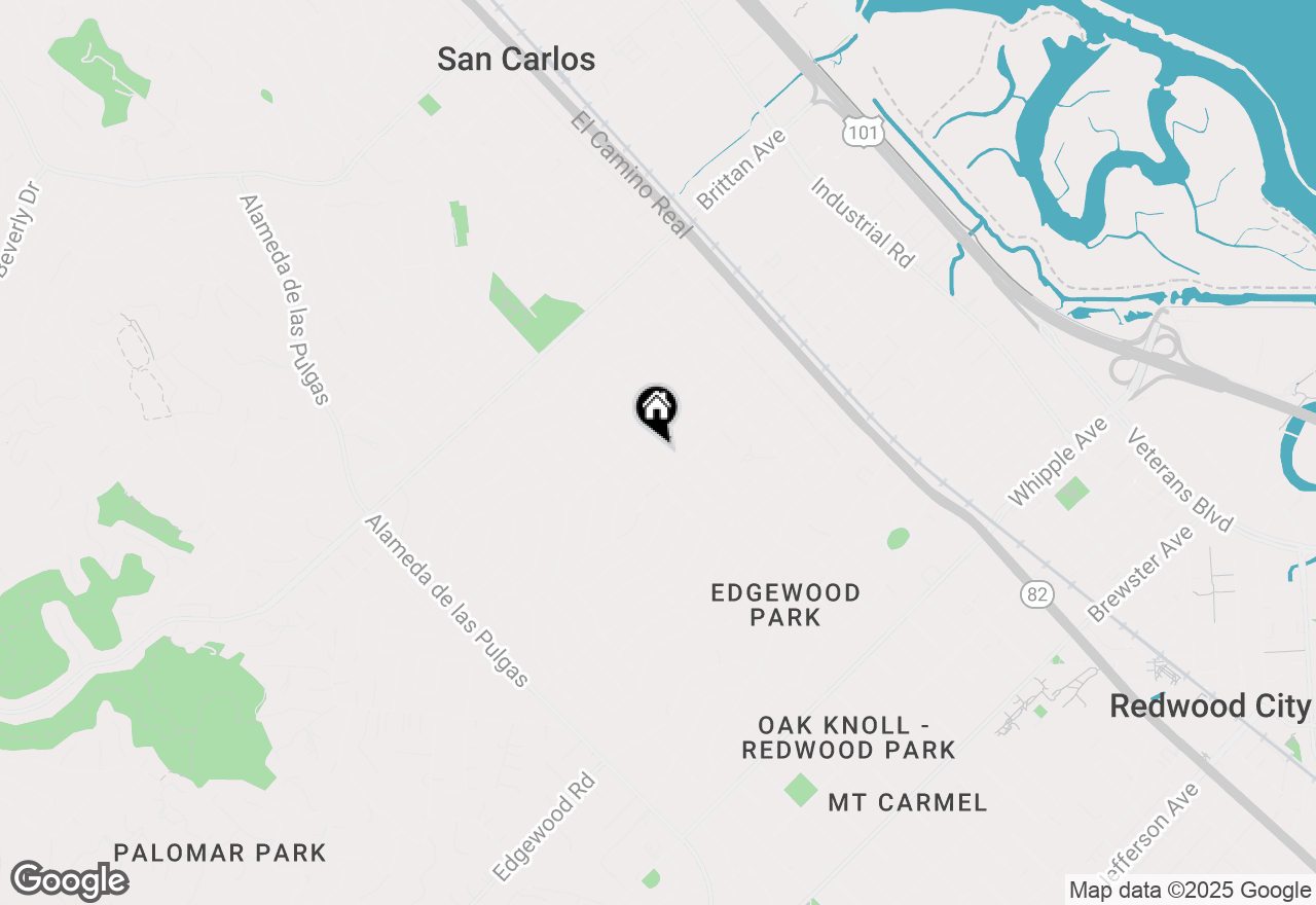 Map of 1426 Chestnut Street, San Carlos, CA 94070