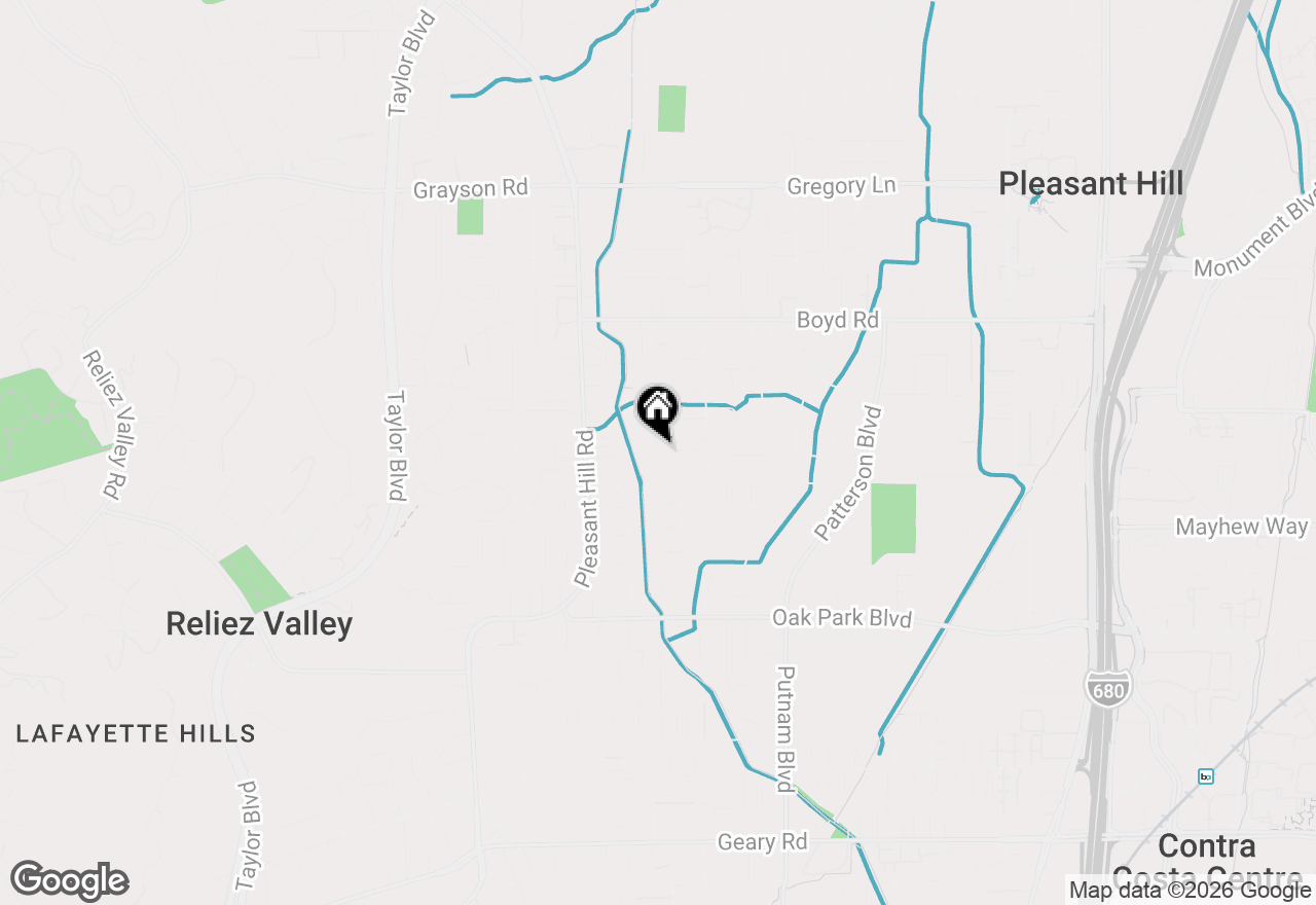 Map of 31 Elliot Dr, Pleasant Hill, CA 94523