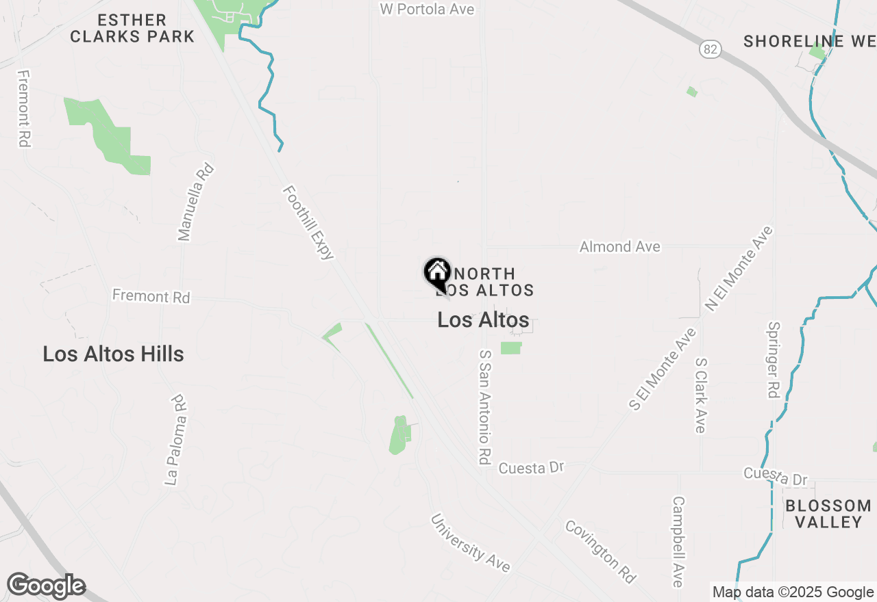 Map of 60 View Street, Los Altos, CA 94022