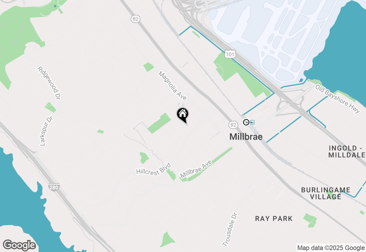 Map of 351 Elder Avenue, Millbrae, CA 94030