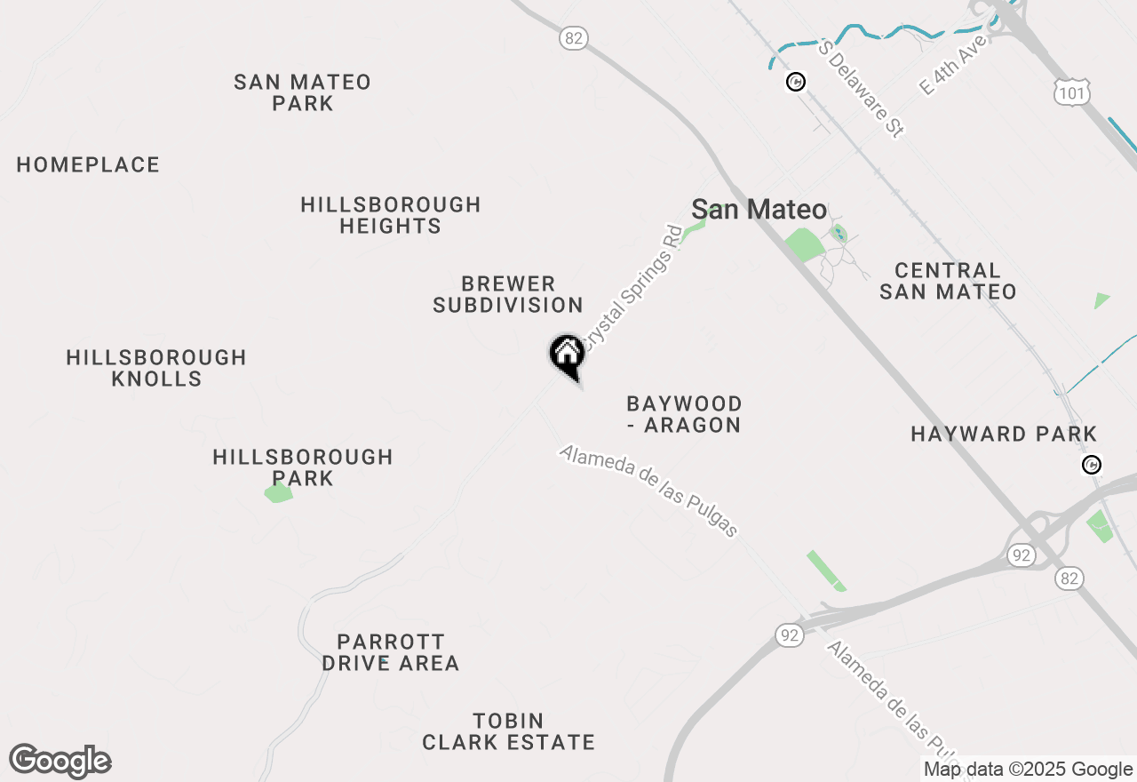Map of 501 Cornell Avenue, San Mateo, CA 94402