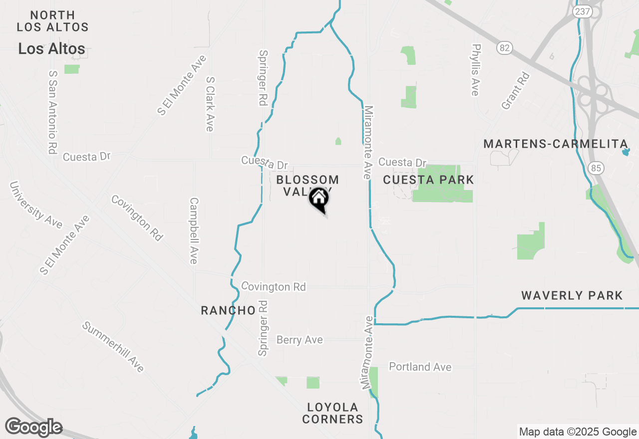 Map of 1849 Fordham Way, Mountain View, CA 94040