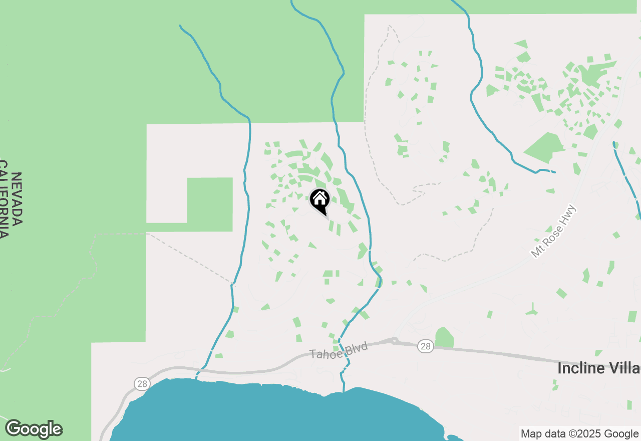 Map of 587 Fallen Leaf Way, Incline Village, NV 89451