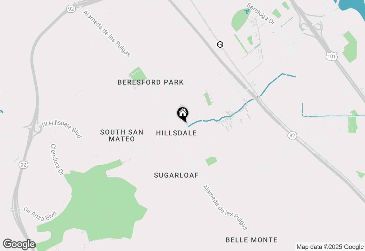 Map of 408 W Hillsdale Boulevard, San Mateo, CA 94403