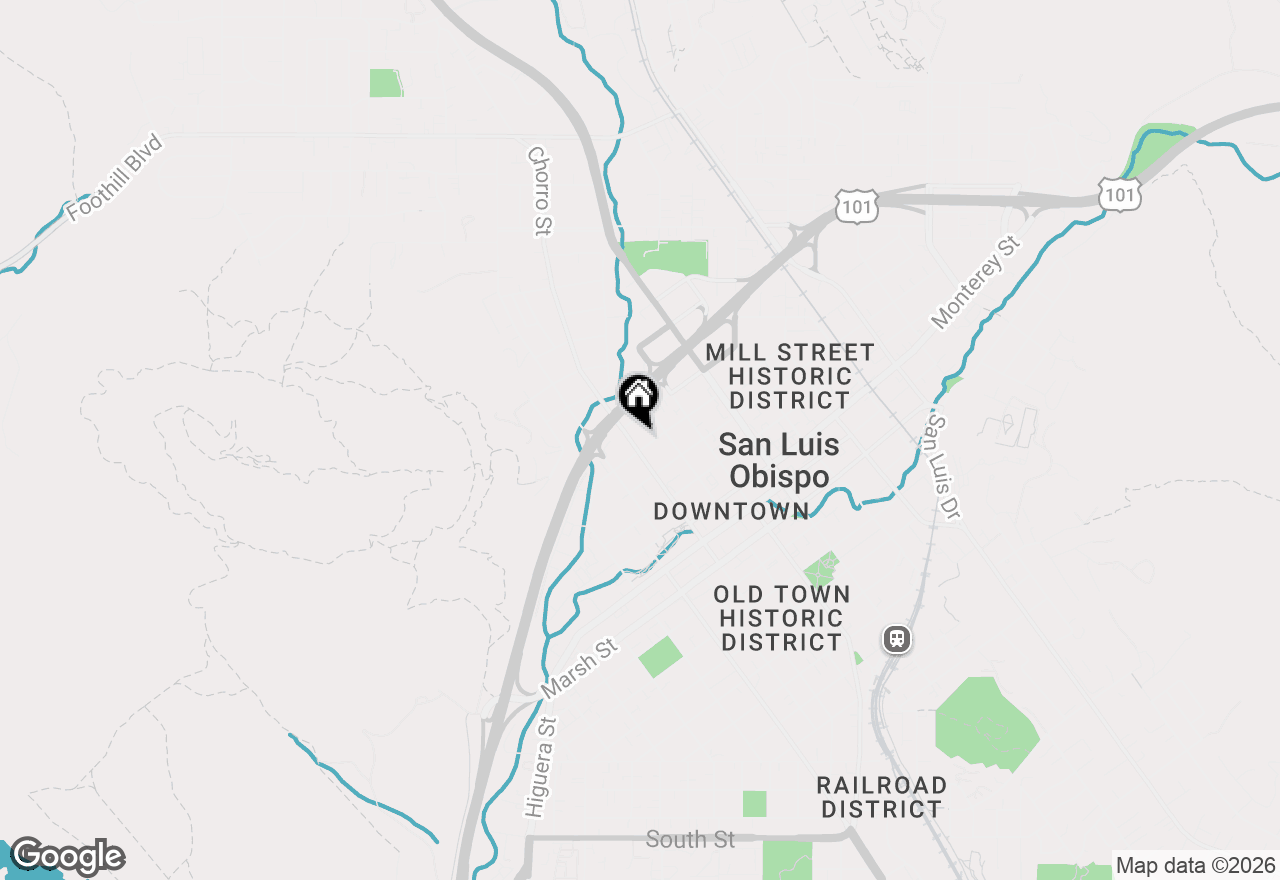 Map of 680 Chorro Street #1, San Luis Obispo, CA 93401