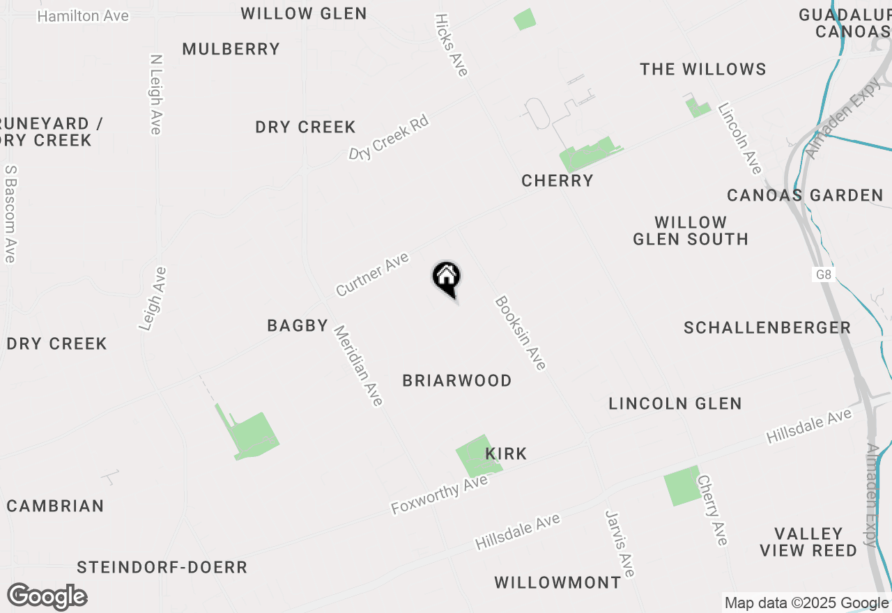 Map of 1648 Fairlawn Avenue, San Jose, CA 95125