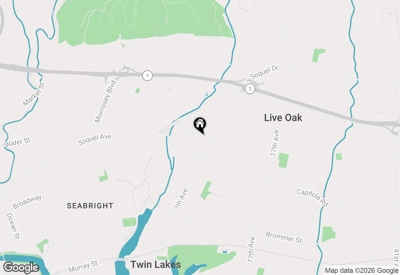 Map of 460 Rodriguez Street, Santa Cruz, CA 95062
