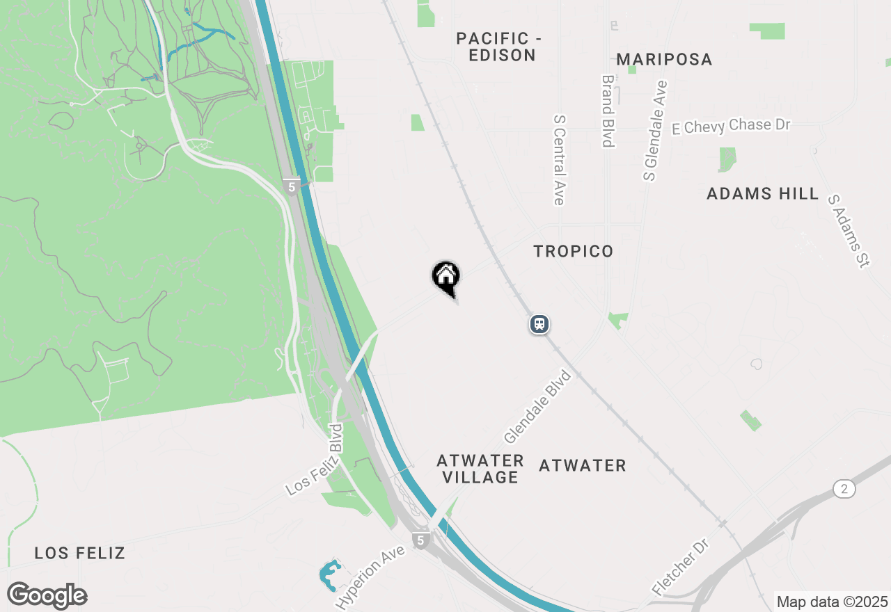 Map of 3959 Brunswick, Atwater Village, CA 90039