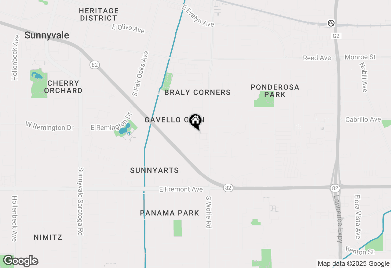 Map of 831 Mist Flower Terrace #1, Sunnyvale, CA 94086