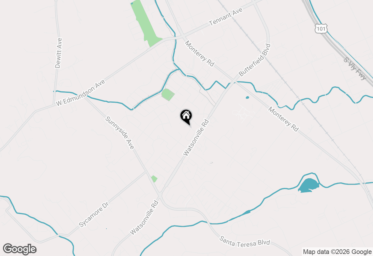 Map of 500 La Canada Court, Morgan Hill, CA 95037