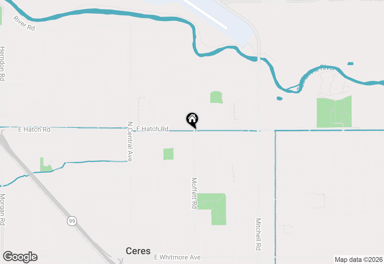 Map of 1527 Moffett Rd, Ceres, CA 95307