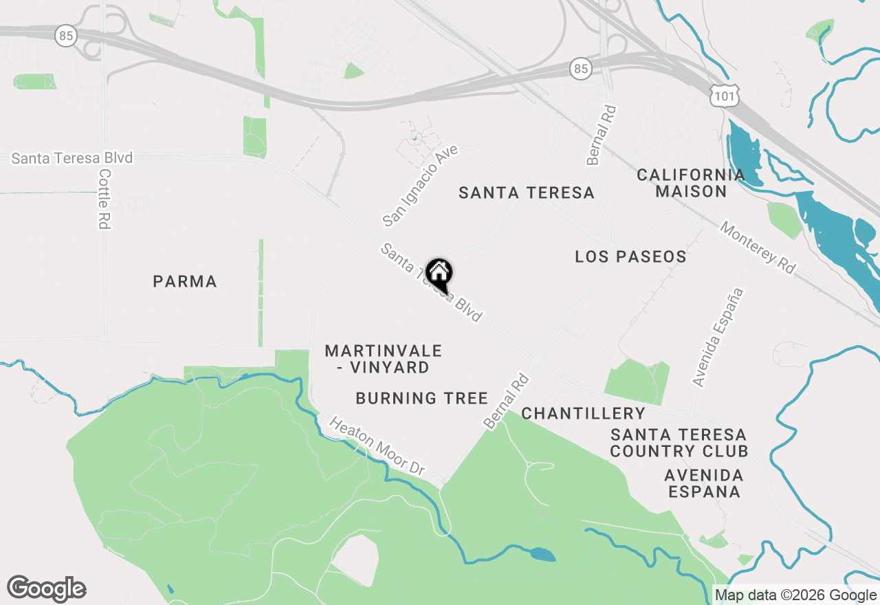 Map of 206 Sherry Court, San Jose, CA 95119