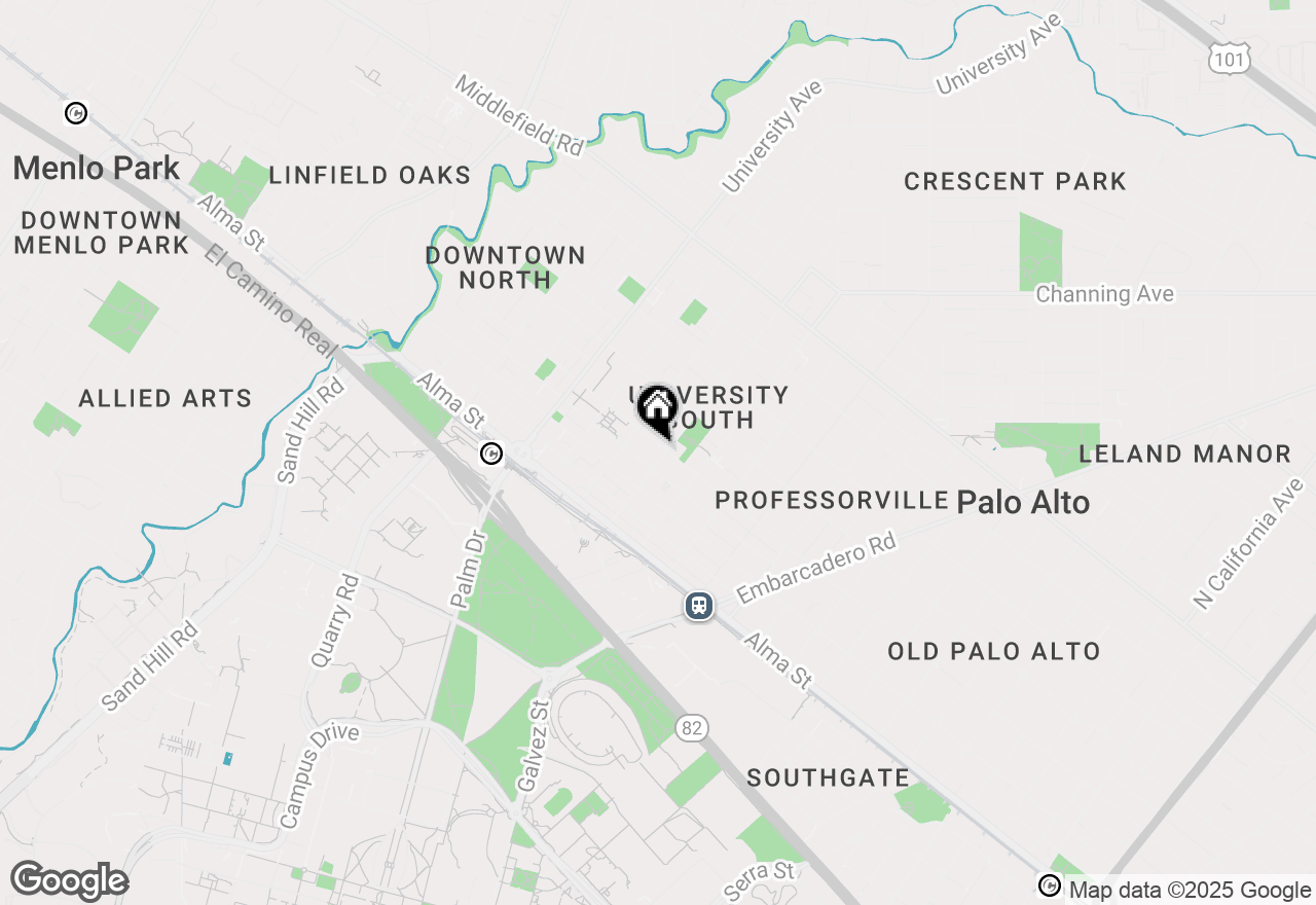 Map of 770 Bryant Street, Palo Alto, CA 94301