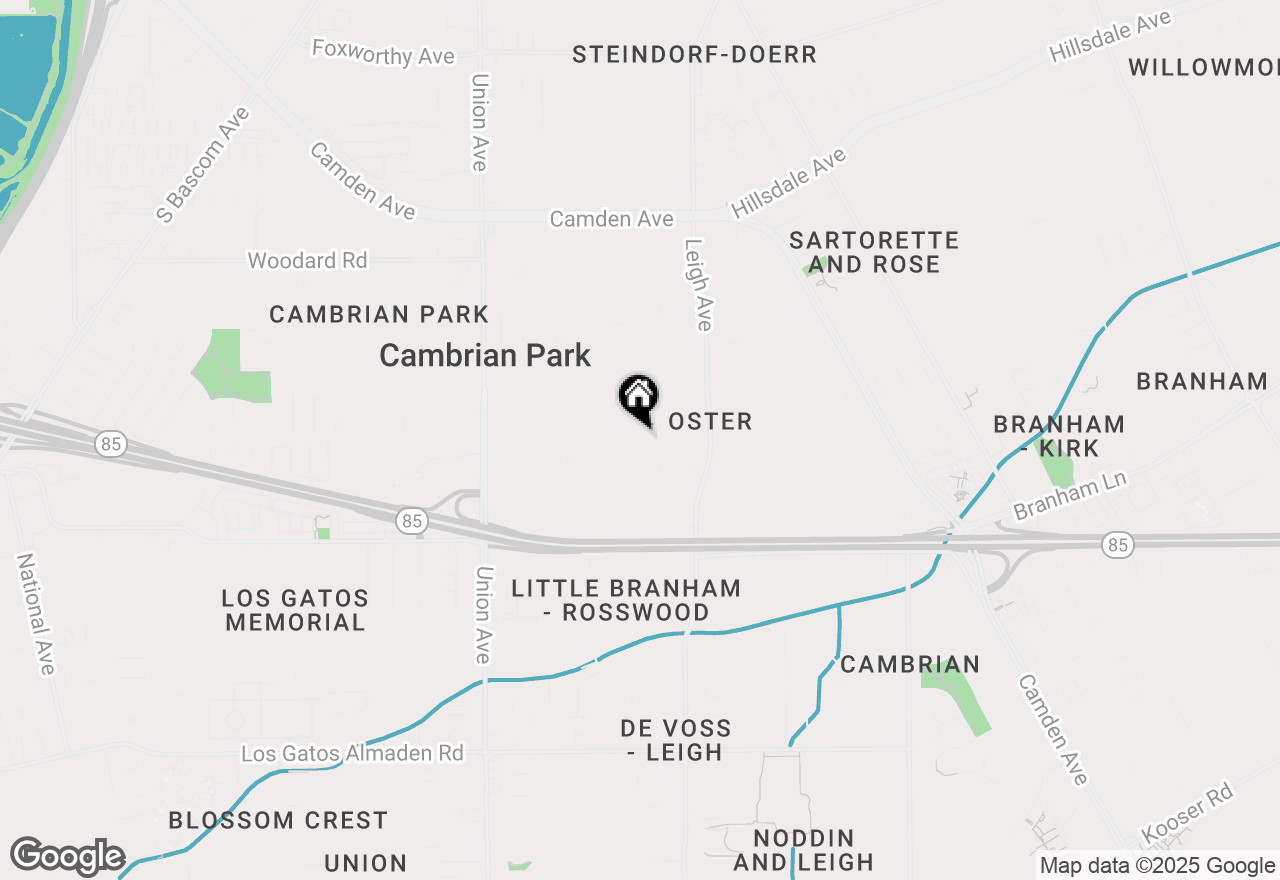 Map of 14633 Cole Drive, San Jose, CA 95124