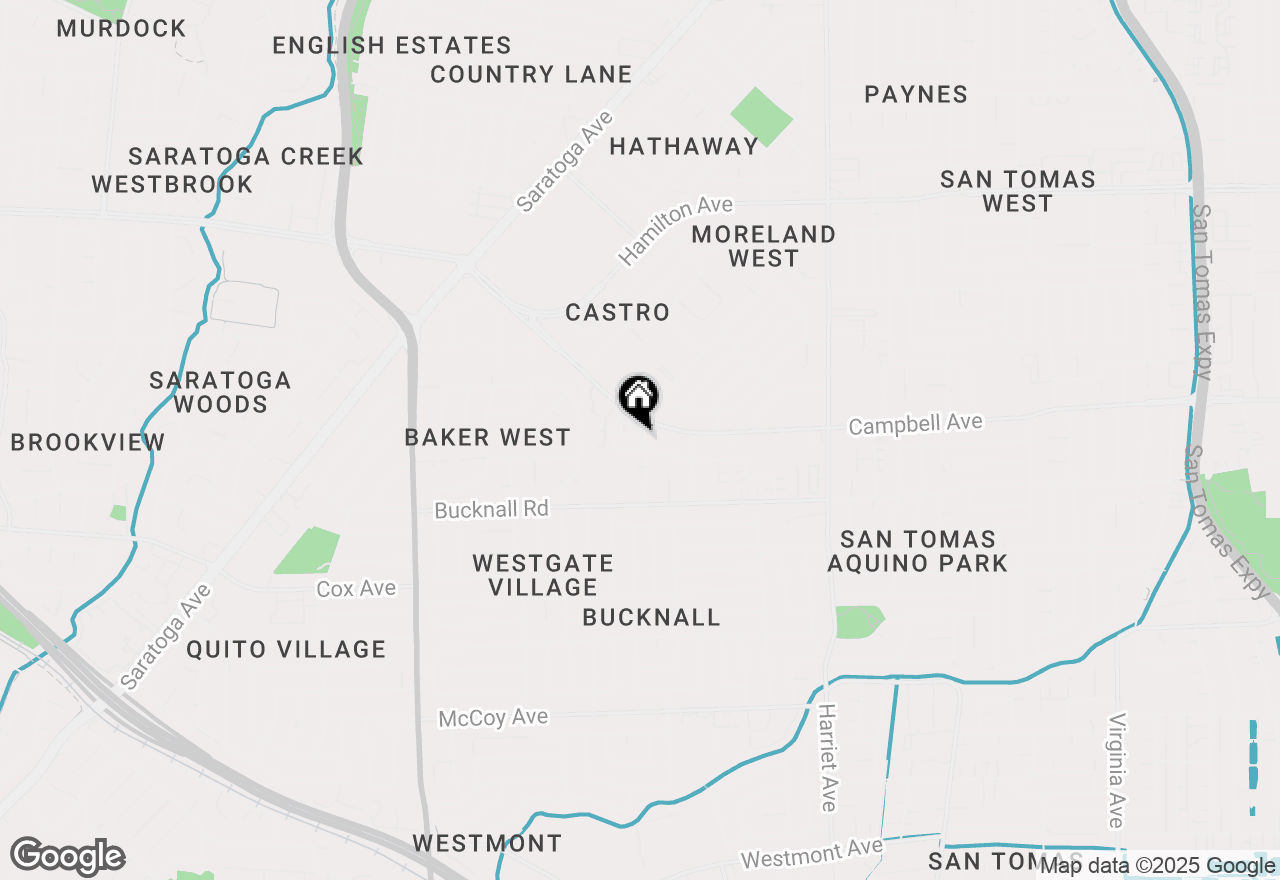 Map of 2025 Woodglen Drive, San Jose, CA 95130