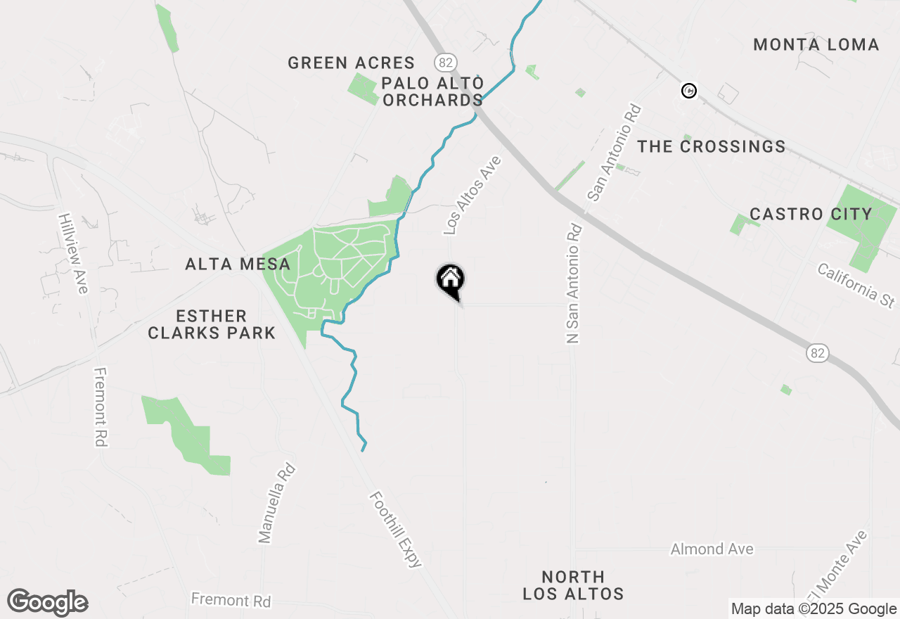 Map of 340 W Portola Avenue, Los Altos, CA 94022