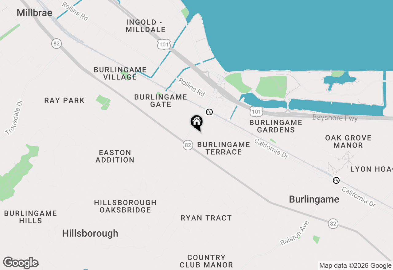 Map of 1133 Paloma Avenue #4, Burlingame, CA 94010