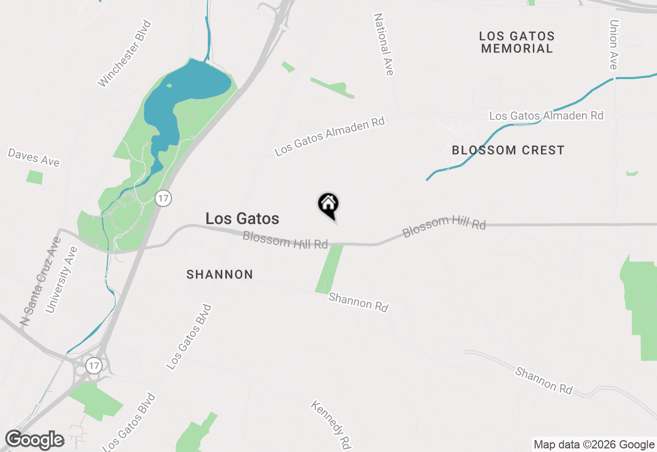 Map of 939 Cherrystone Drive, Los Gatos, CA 95032