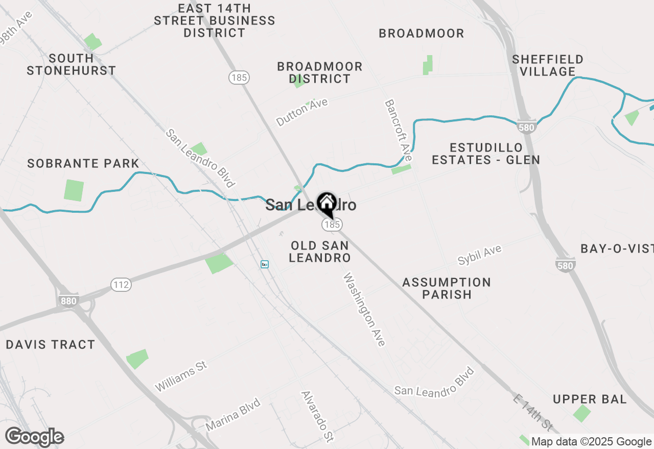 Map of 1371 E 14th Street #A B C AND D, San Leandro, CA 94577