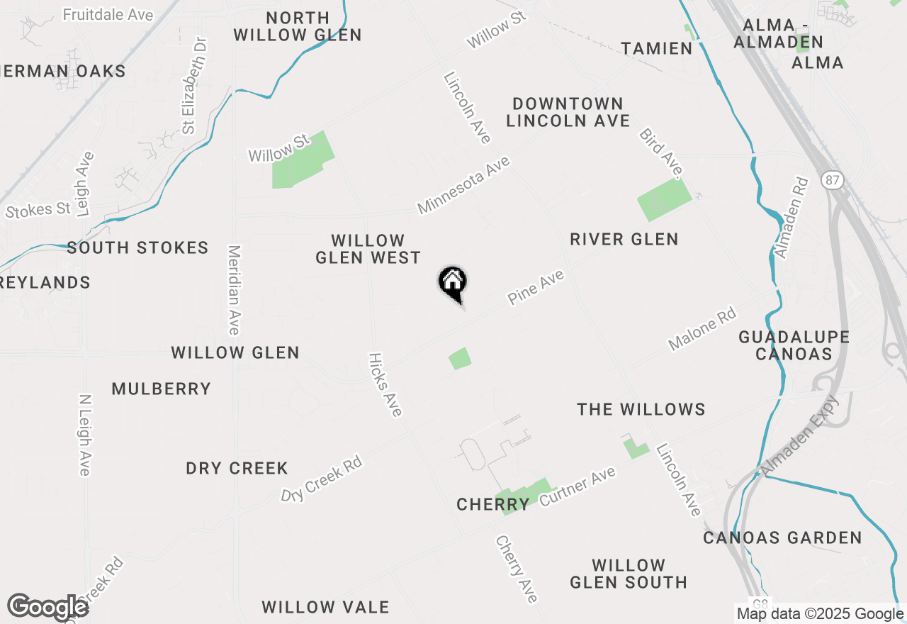 Map of 1655 Everett Avenue, San Jose, CA 95125