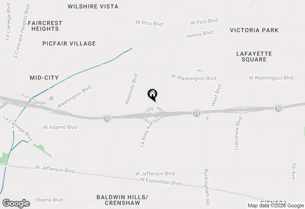 Map of 2320 S Mansfield Avenue, Los Angeles, CA 90016