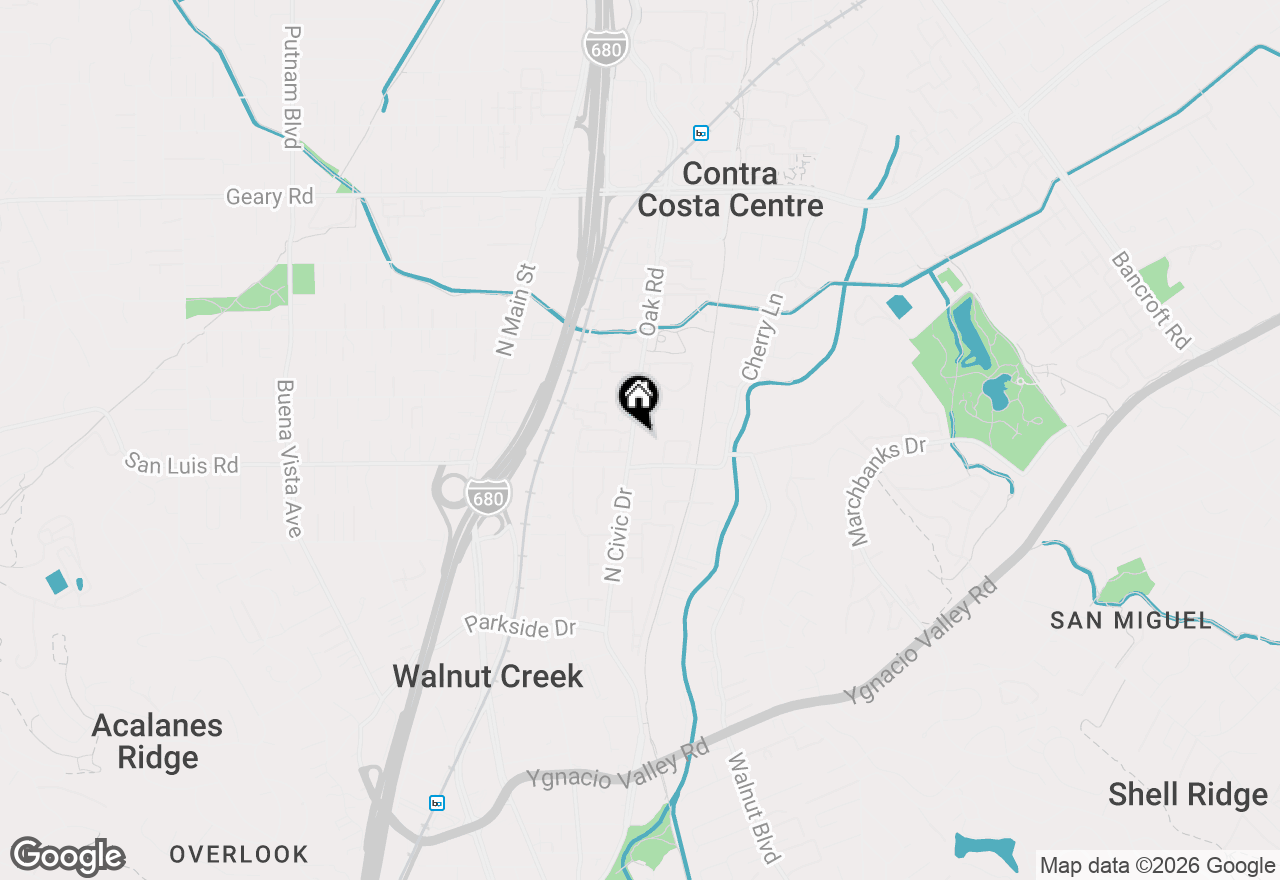 Map of 2530 Oak Rd #303, Walnut Creek, CA 94597
