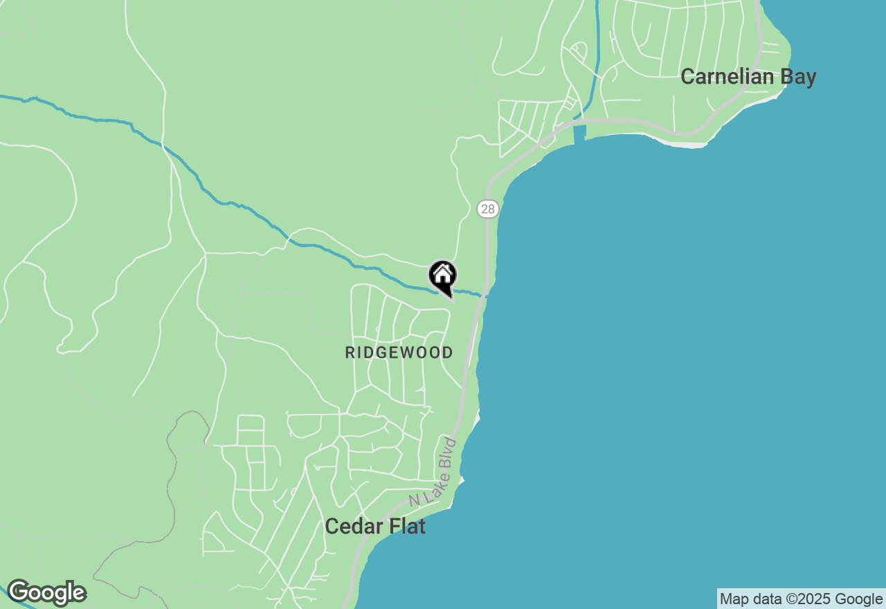 Map of 300 North Ridge Road, Carnelian Bay, CA 96140