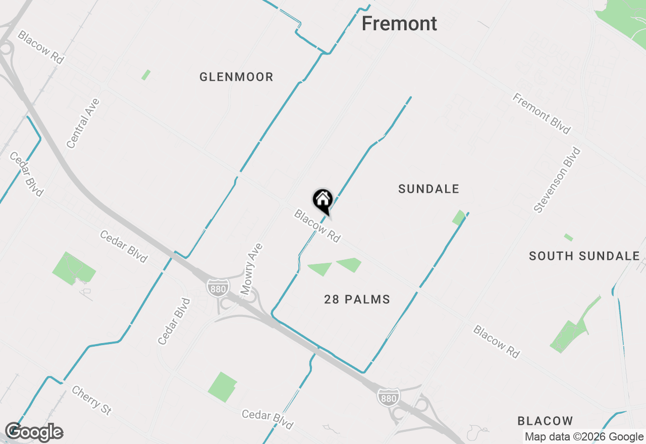 Map of 39198 Blacow Road, Fremont, CA 94538