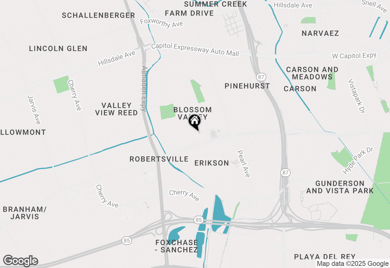 Map of 4408 Glenpark Drive, San Jose, CA 95136