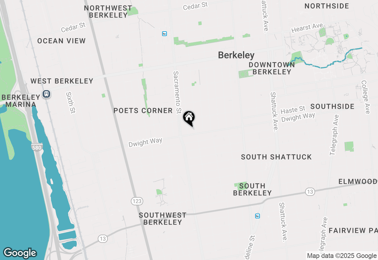 Map of 2433 Spaulding Ave, Berkeley, CA 94703