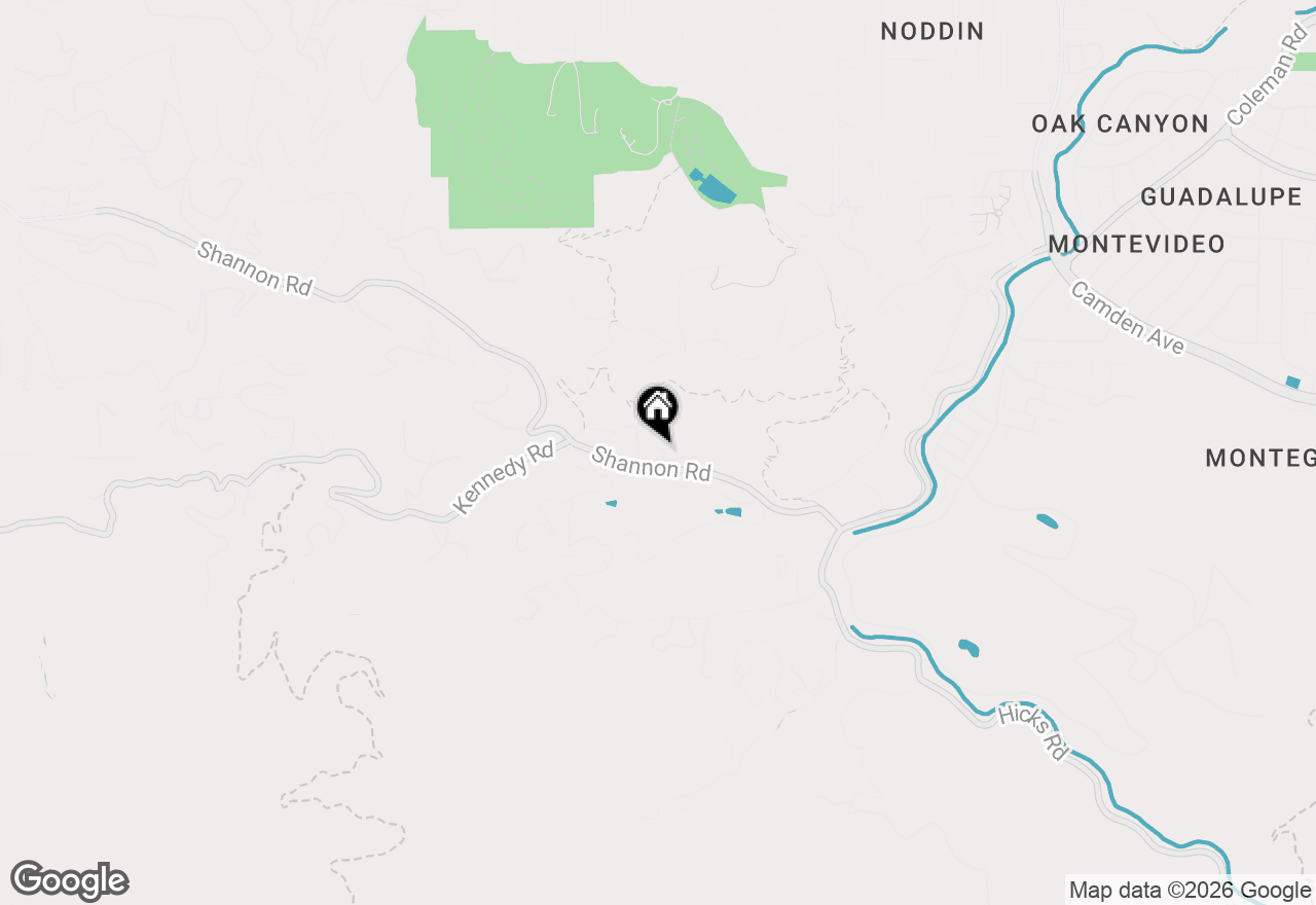 Map of 14411 Shannon Road, Los Gatos, CA 95032