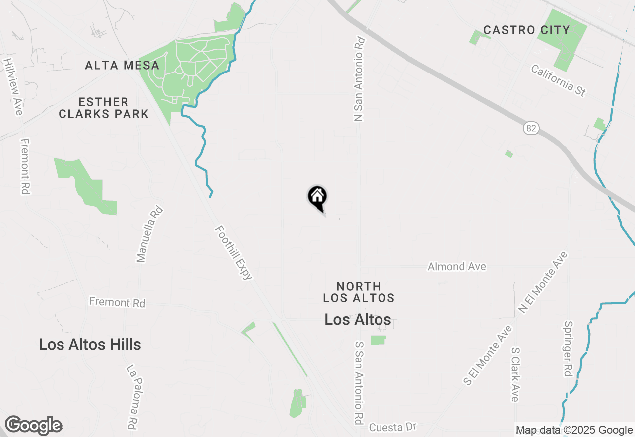 Map of 390 Cherry Avenue, Los Altos, CA 94022