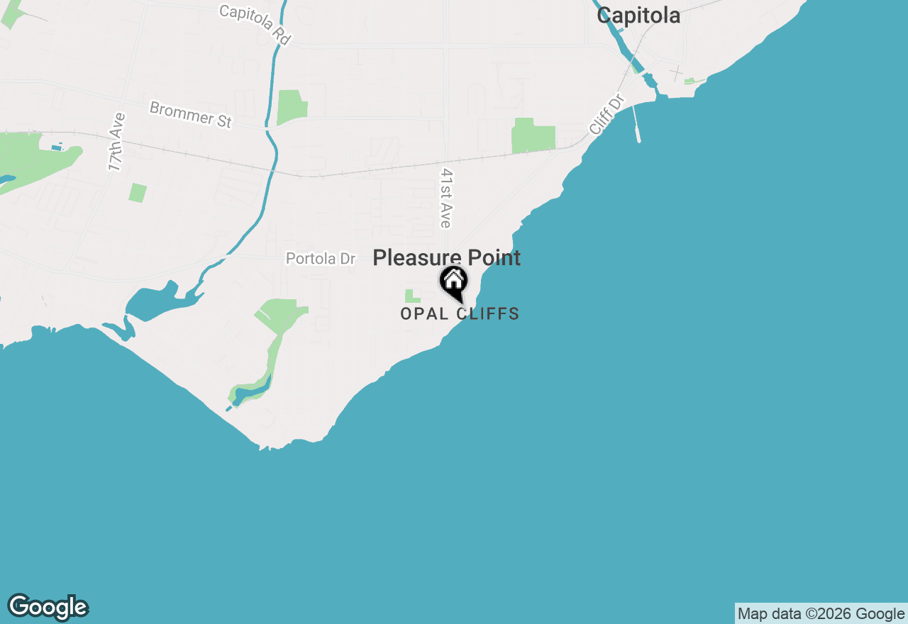 Map of 4120 Opal Cliff Drive, Santa Cruz, CA 95062