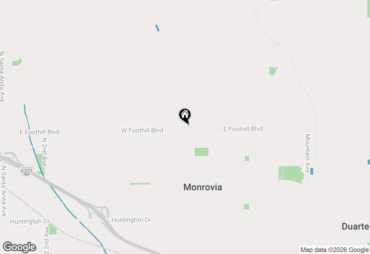 Map of 245 W Foothill Boulevard, Monrovia, CA 91016