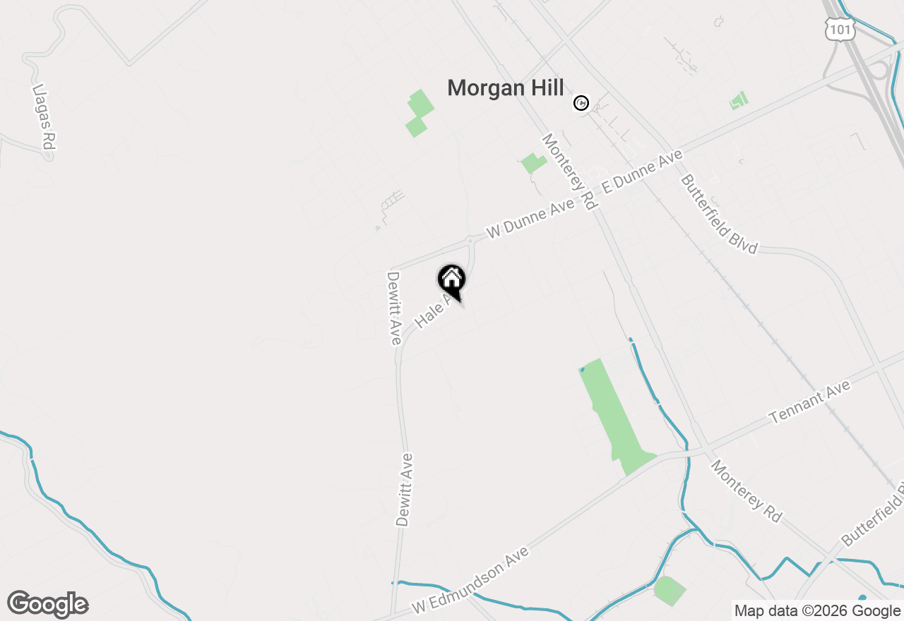 Map of 16761 Dry Creek Court, Morgan Hill, CA 95037