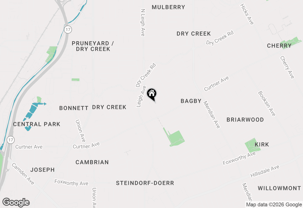 Map of 2390 Harris Court, San Jose, CA 95124