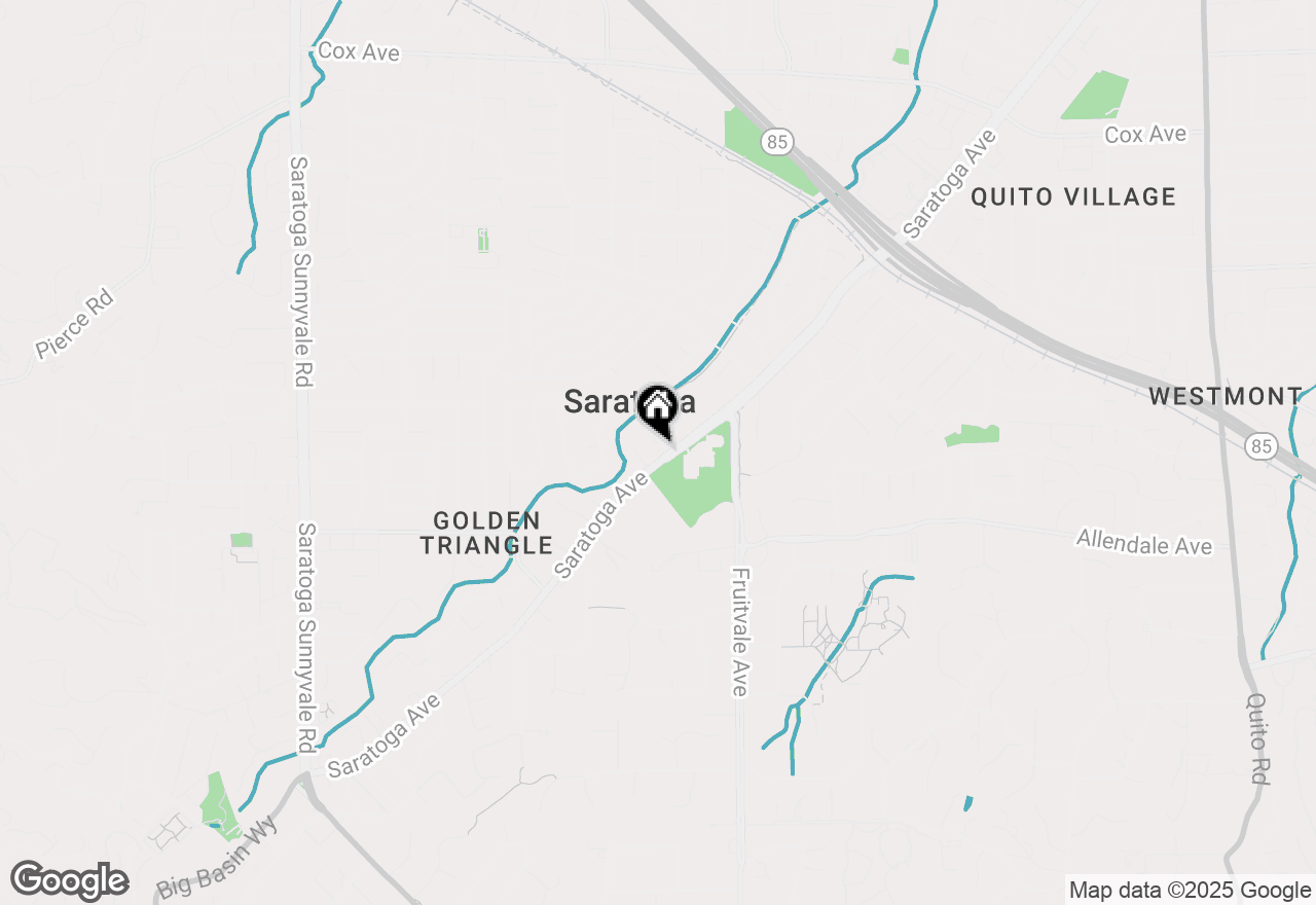 Map of 19680 Crestbrook Drive, Saratoga, CA 95070