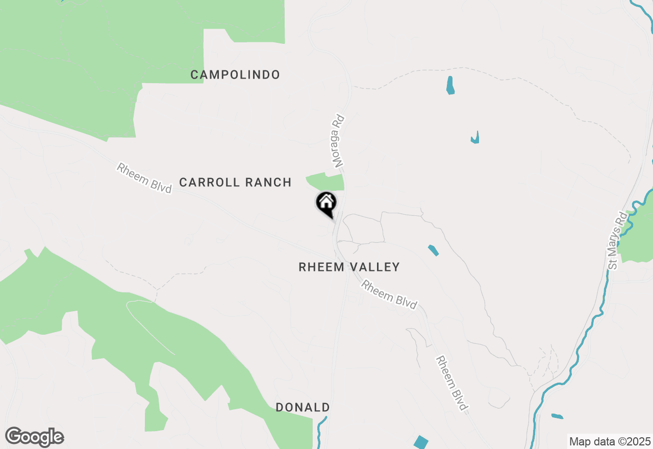 Map of 2 Benedita Place, Moraga, CA 94556