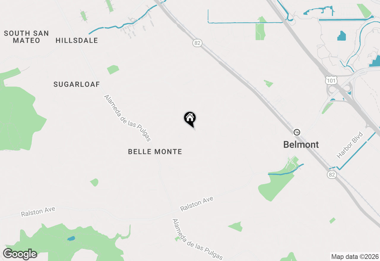 Map of 1700 Valley View Avenue, Belmont, CA 94002