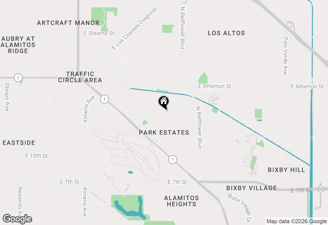 Map of 5401 E El Parque Street, Long Beach, CA 90815
