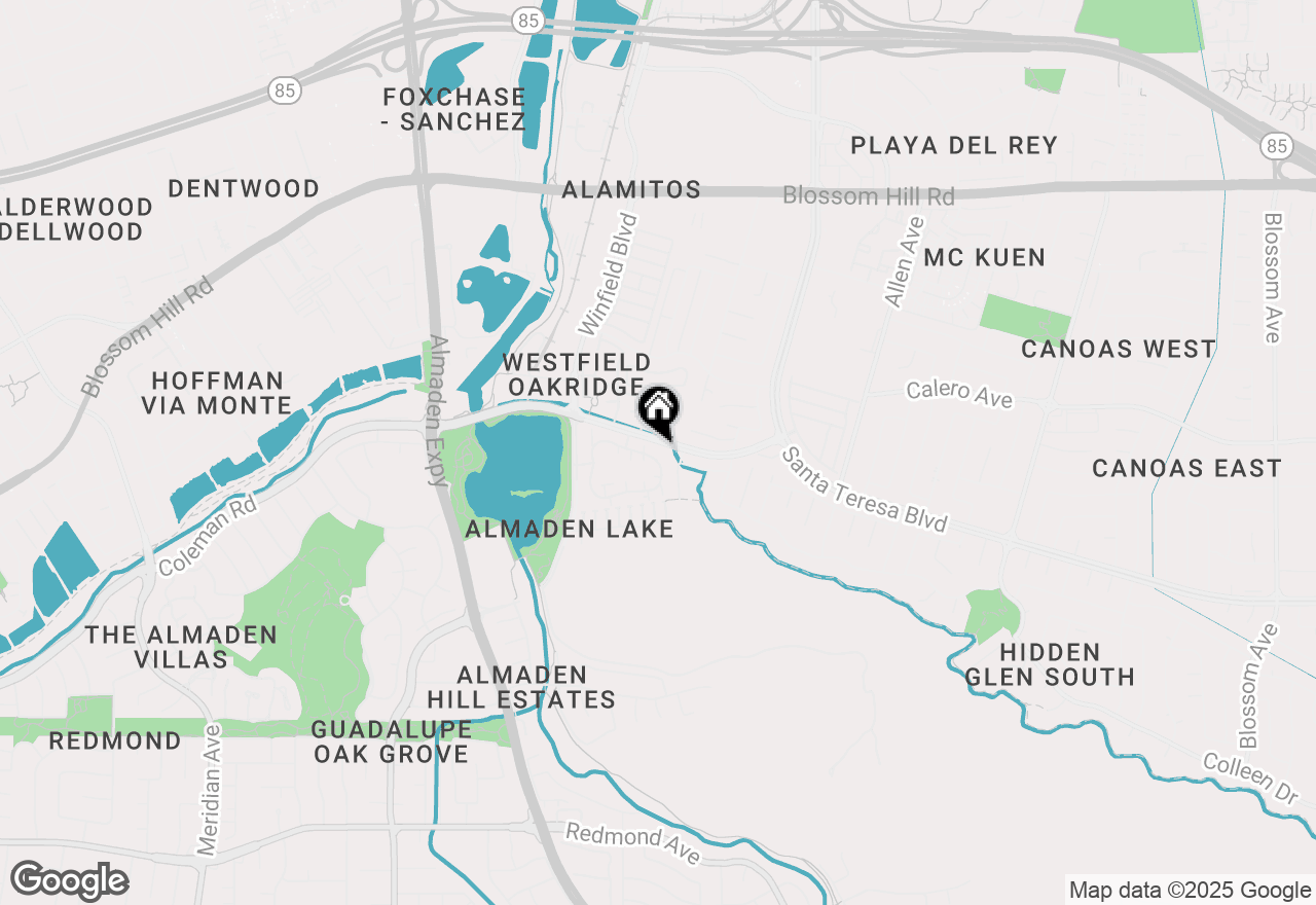 Map of 2348 La Terrace Circle, San Jose, CA 95123