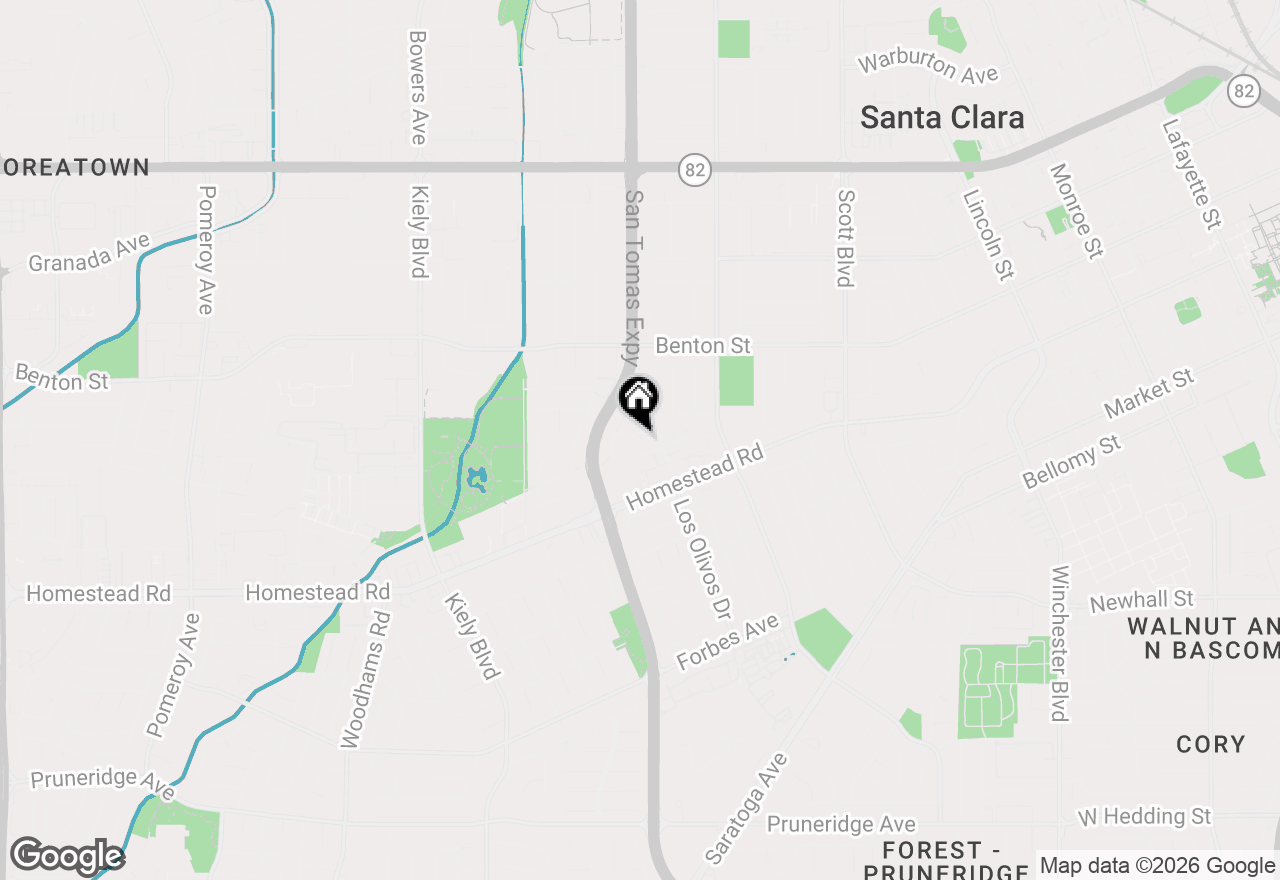 Map of 2396 Patricia Drive, Santa Clara, CA 95050